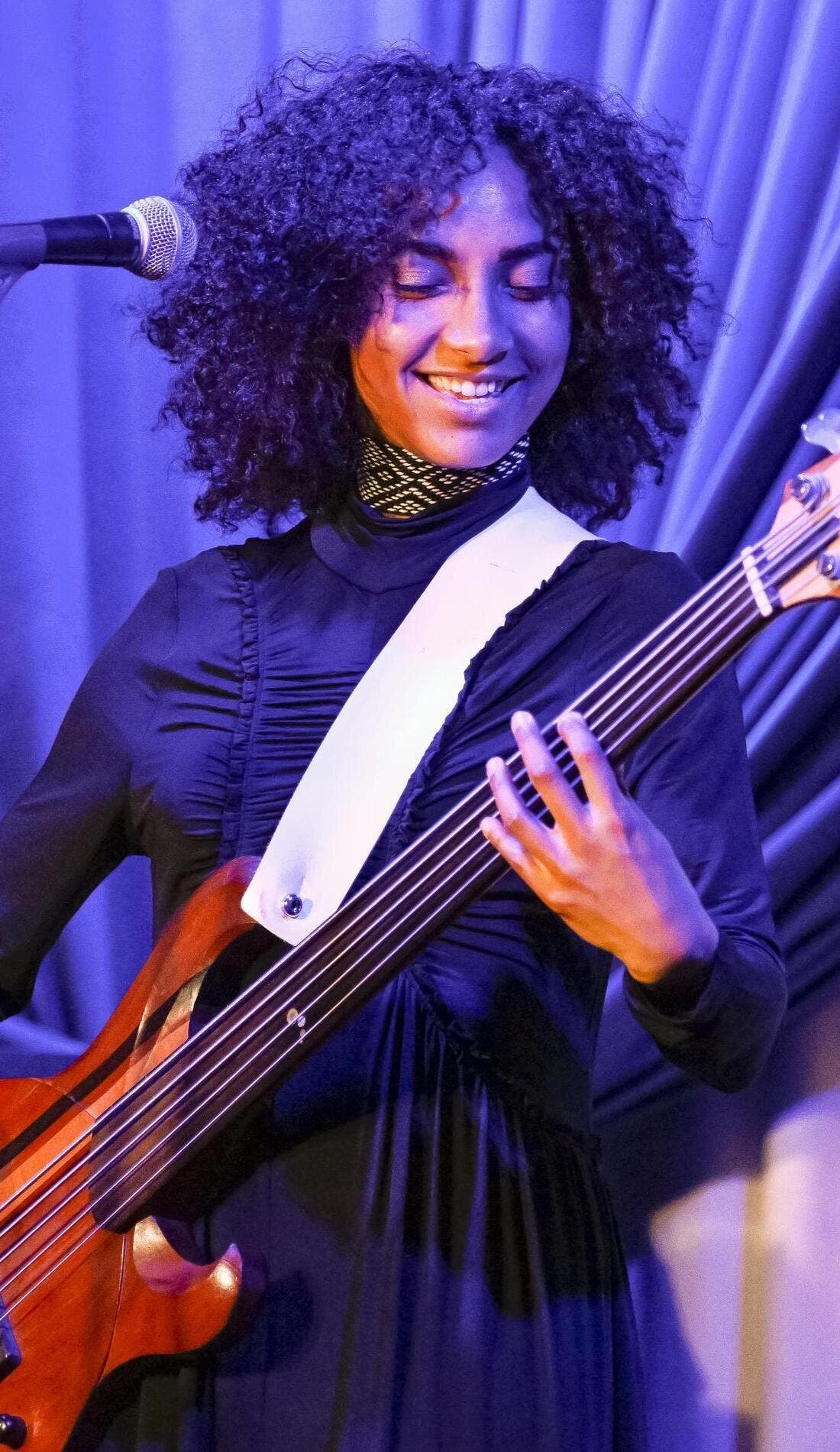 Esperanza Spalding promotional image for upcoming events and ticket sales