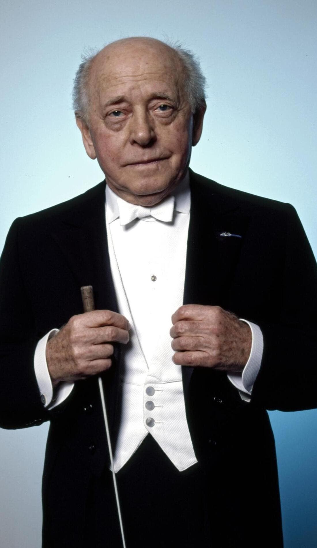 Eugene Ormandy promotional image for upcoming events and ticket sales