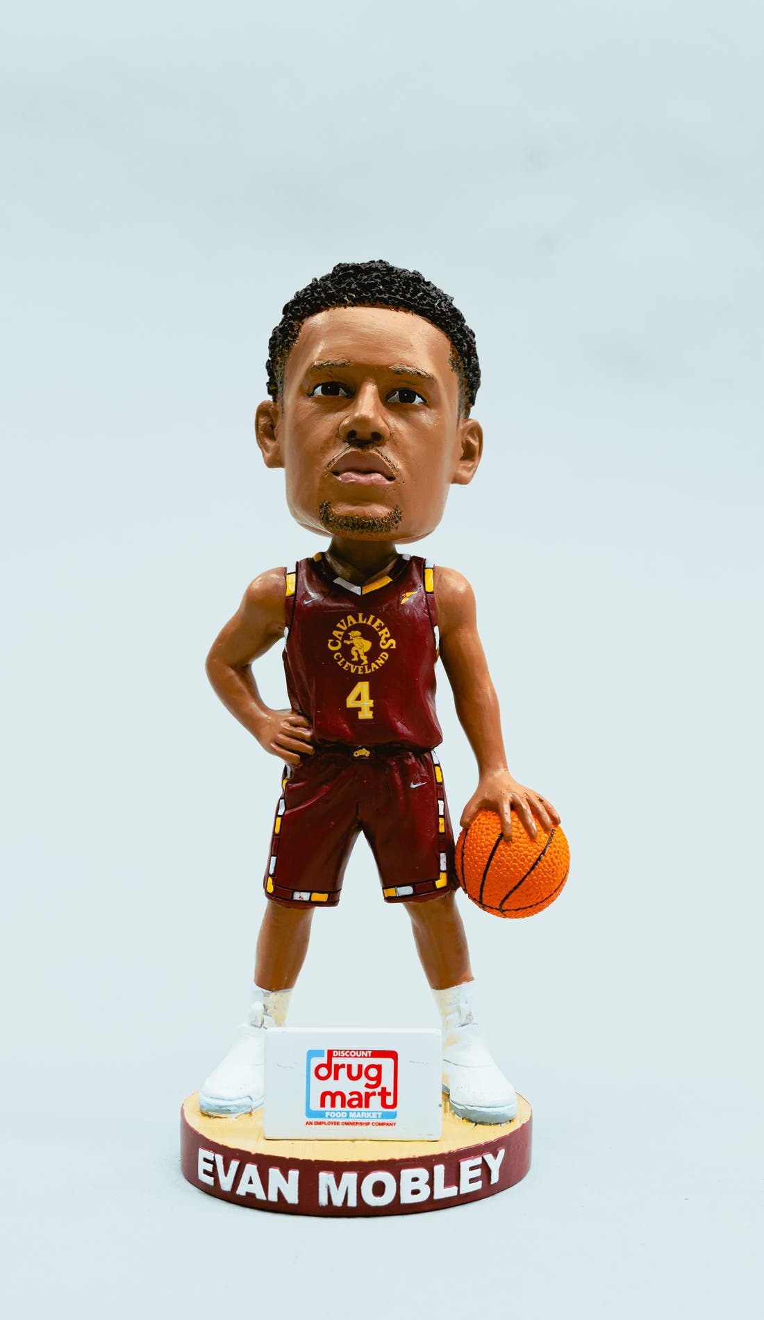 Evan Mobley Bobblehead promotional image for upcoming events and ticket sales