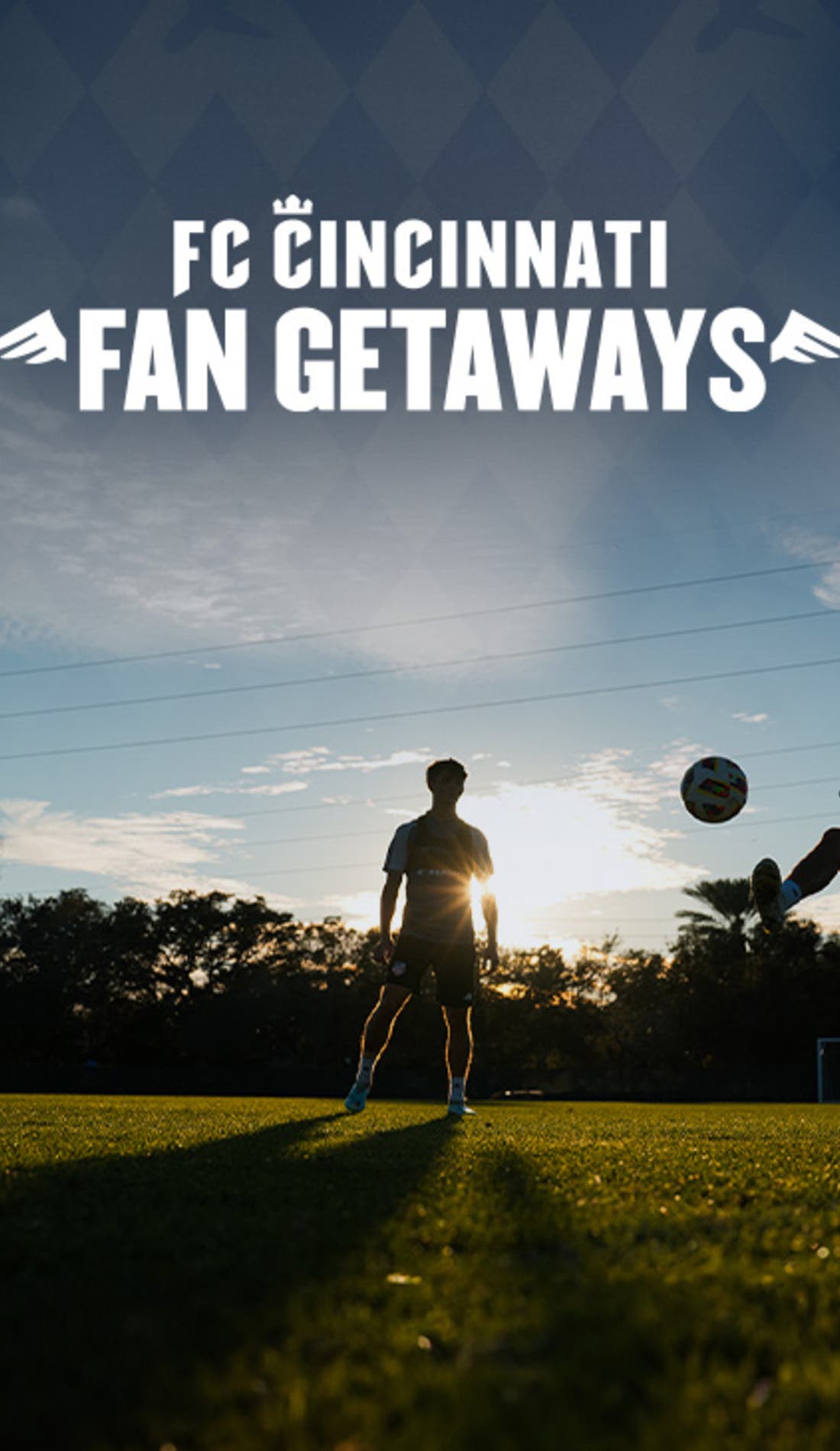 FC Cincinnati Fan Getaway promotional image for upcoming events and ticket sales