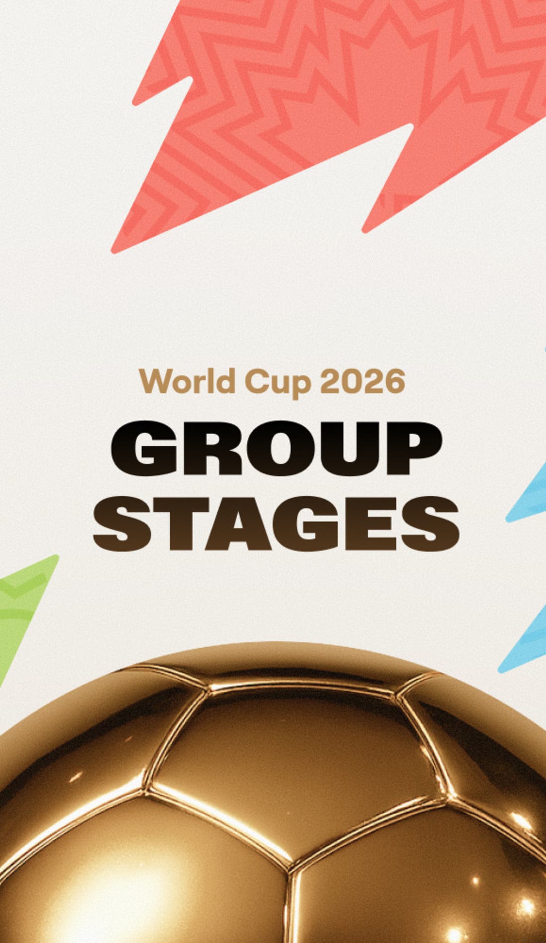 FIFA World Cup Group Stage promotional image for upcoming events and ticket sales