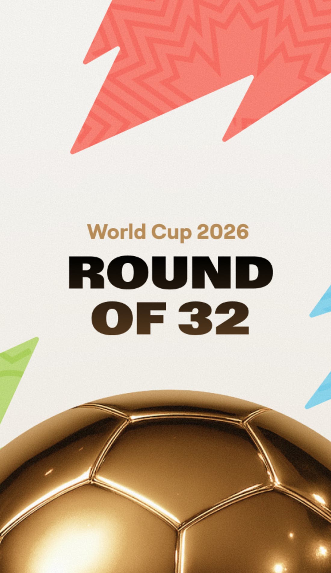 FIFA World Cup Round of 32 promotional image for upcoming events and ticket sales