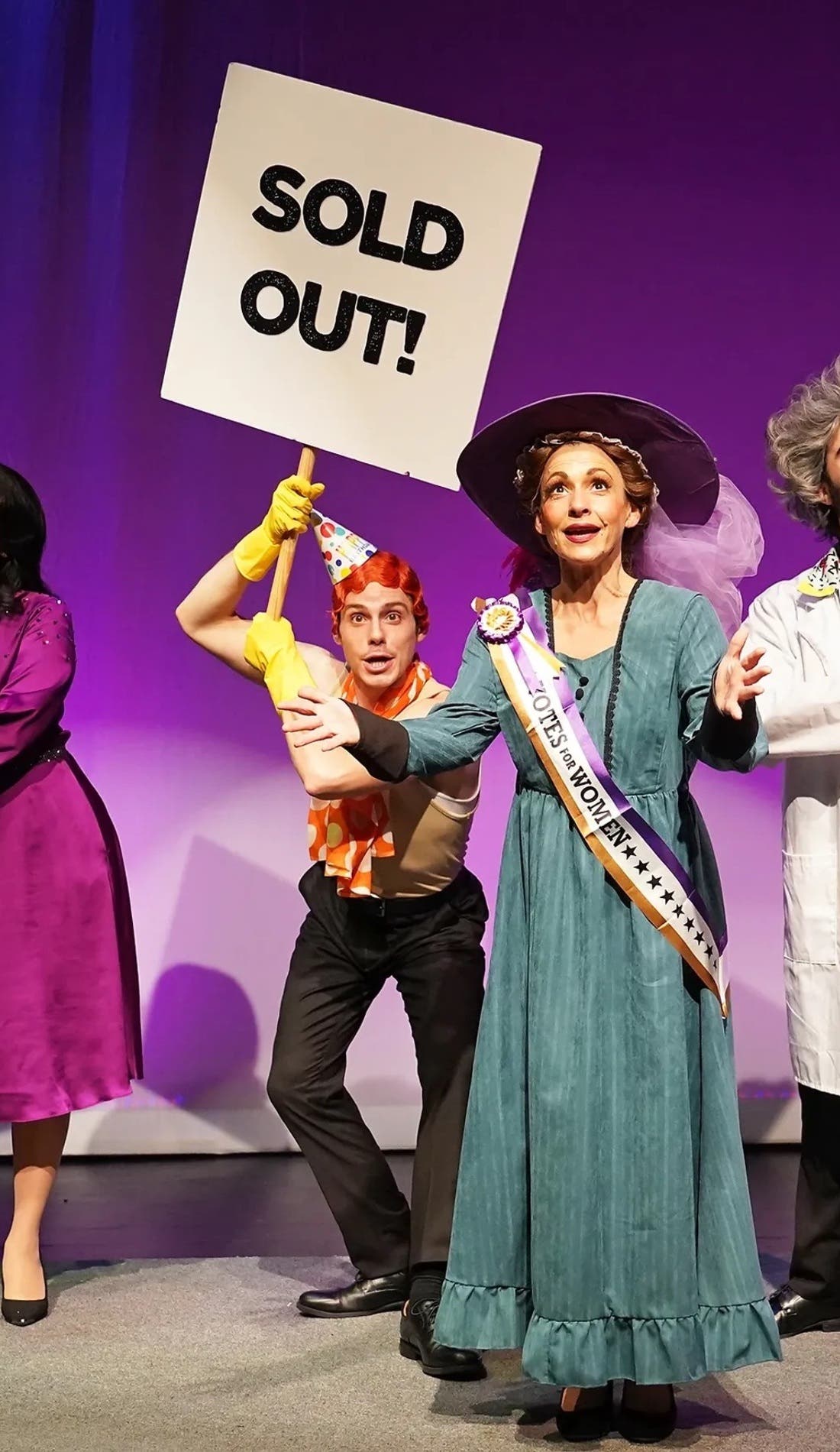 Forbidden Broadway promotional image for upcoming events and ticket sales in Palm Springs