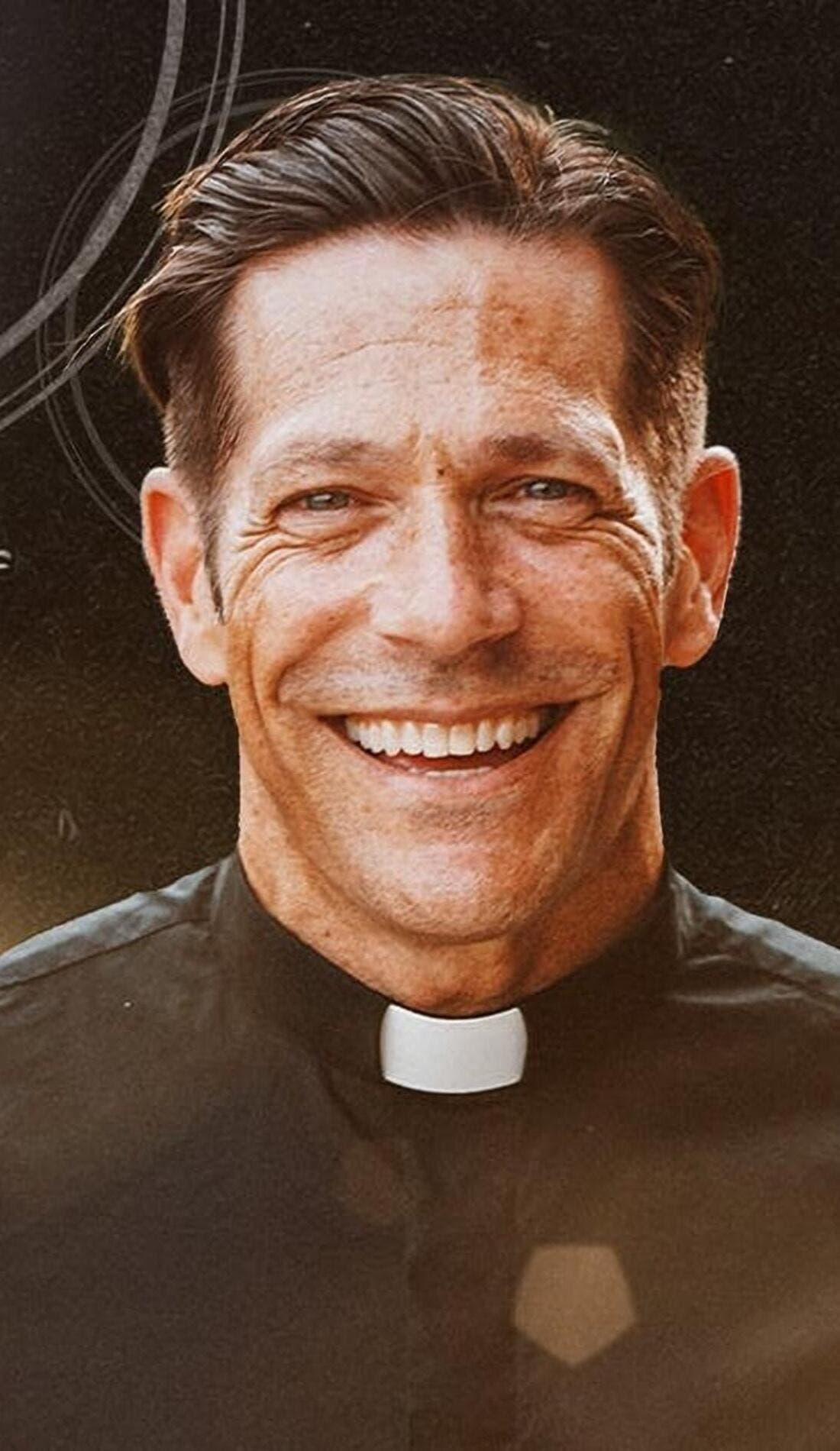 Fr. Mike Schmitz promotional image for upcoming events and ticket sales