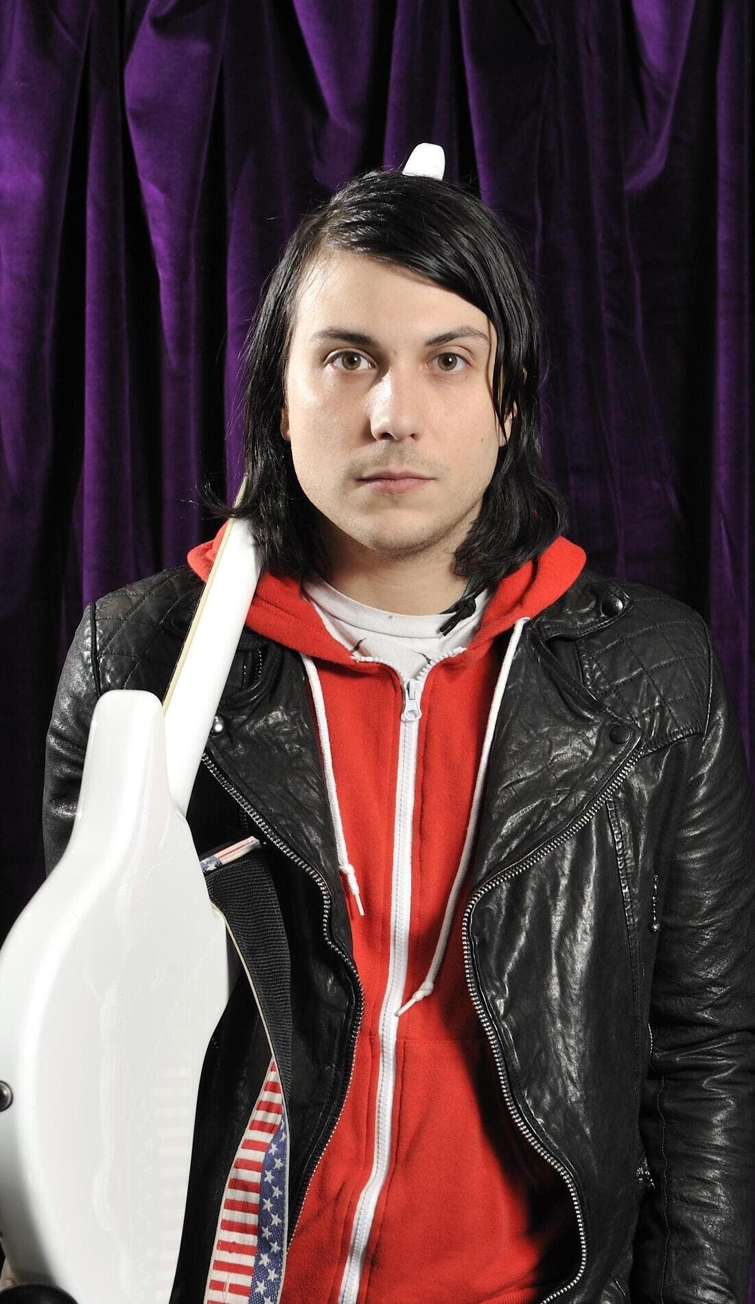 Frank Iero promotional image for upcoming events and ticket sales