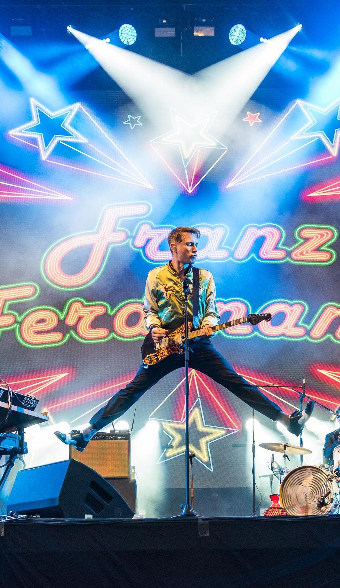 Franz Ferdinand promotional image for upcoming events and ticket sales