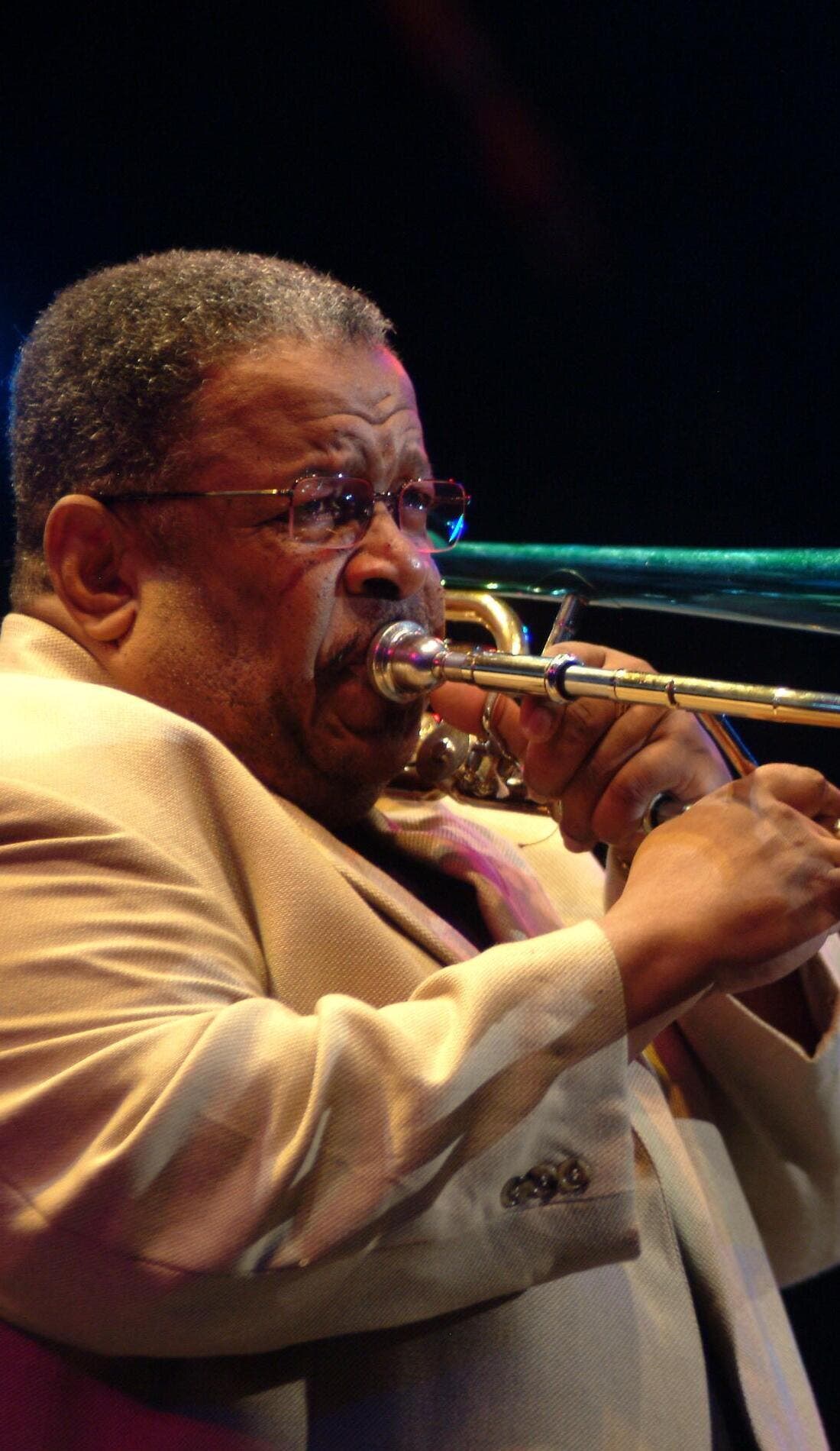 Fred Wesley promotional image for upcoming events and ticket sales