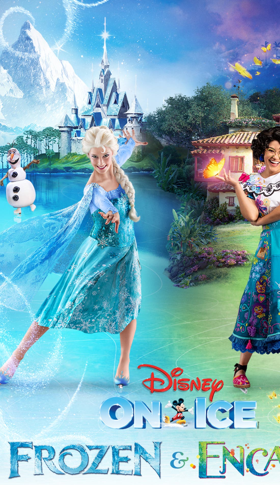 Frozen promotional image for upcoming events and ticket sales