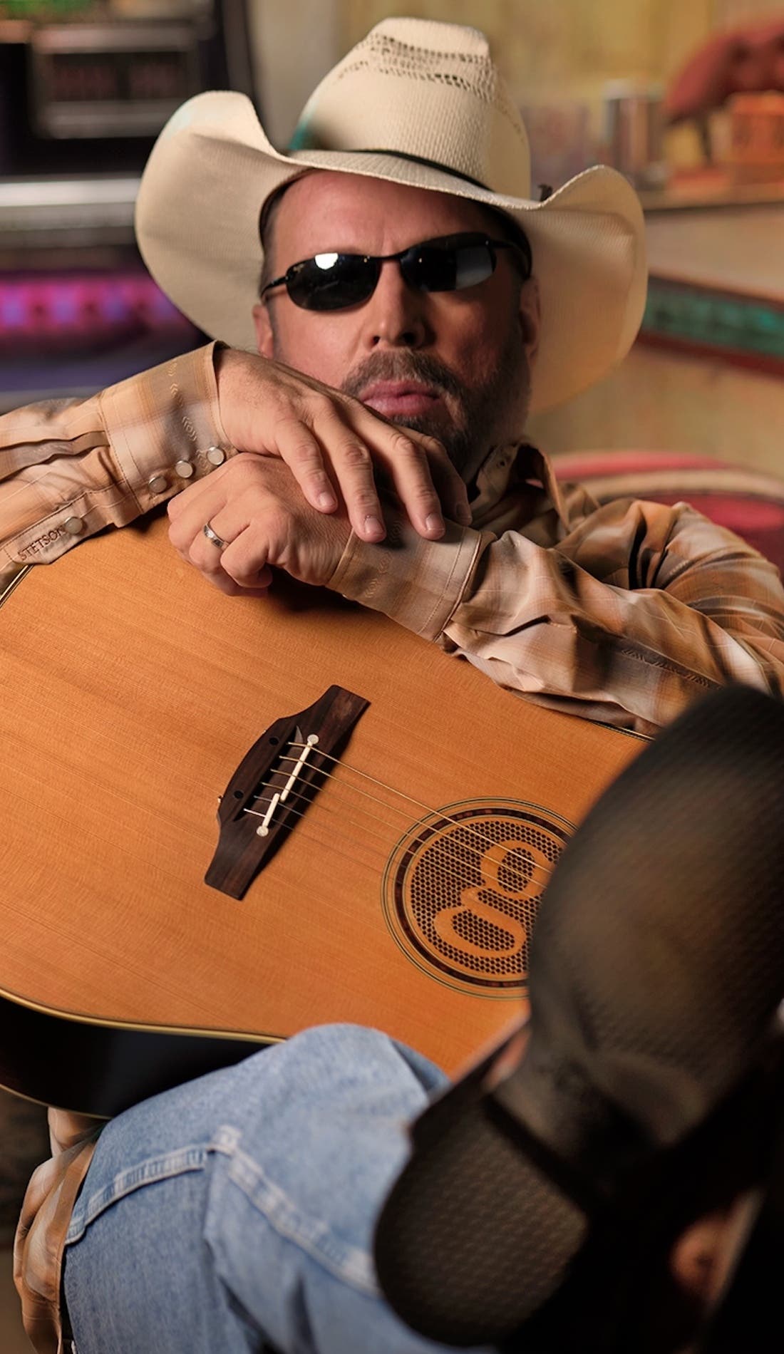 Garth Brooks promotional image for upcoming events and ticket sales