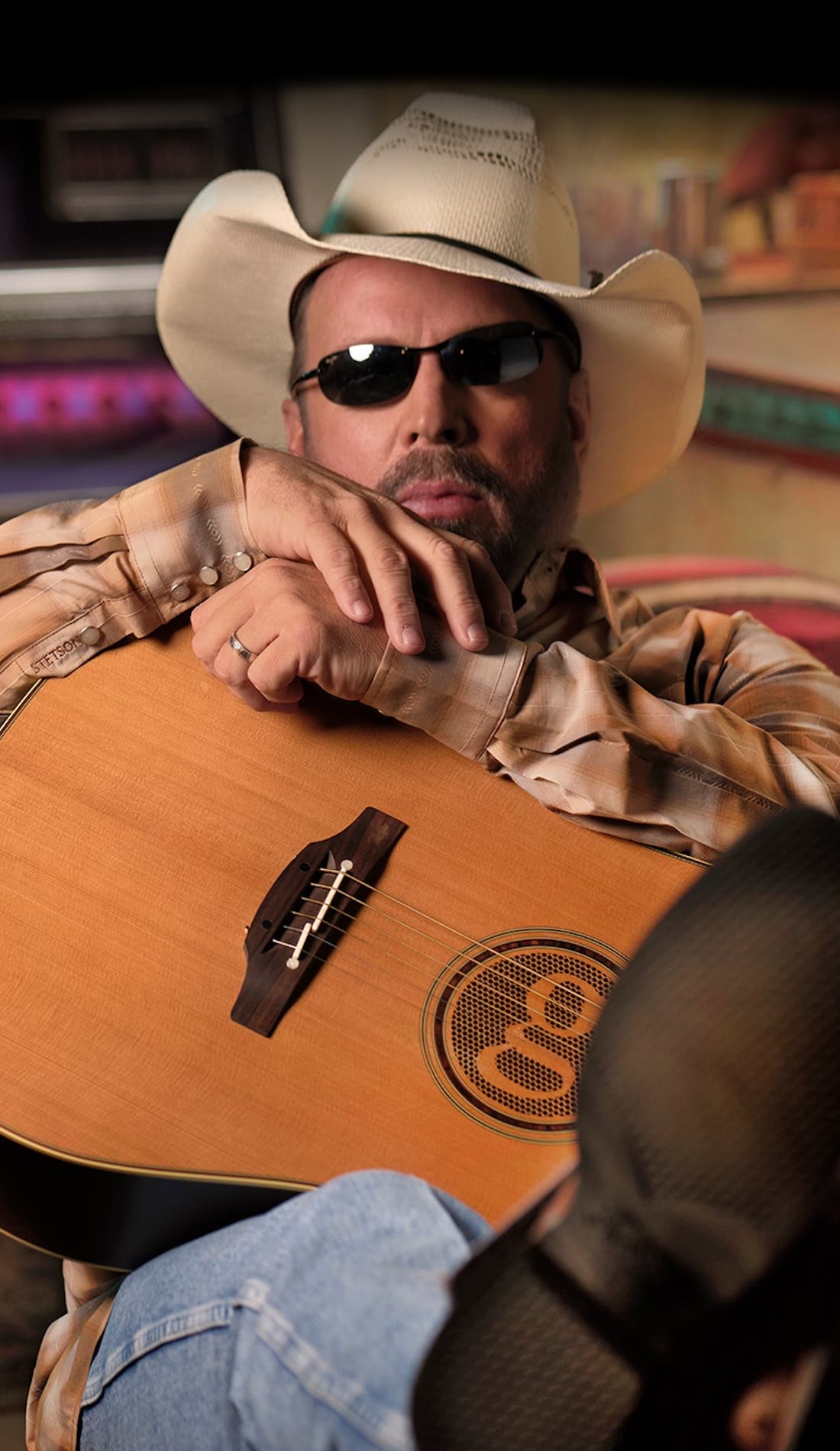 Garth Brooks promotional image for upcoming events and ticket sales