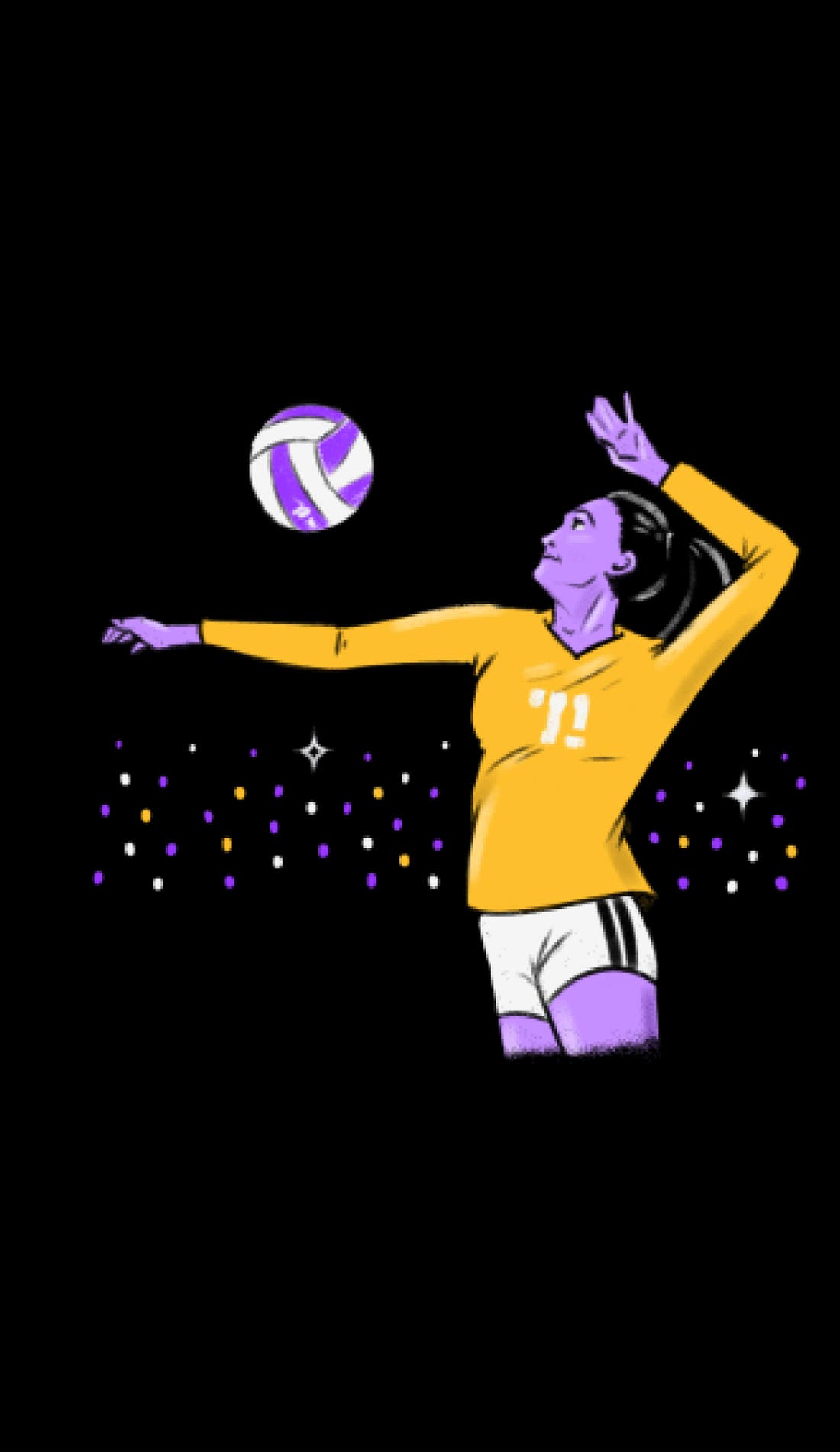 Evansville Purple Aces Womens Volleyball promotional image for upcoming events and ticket sales