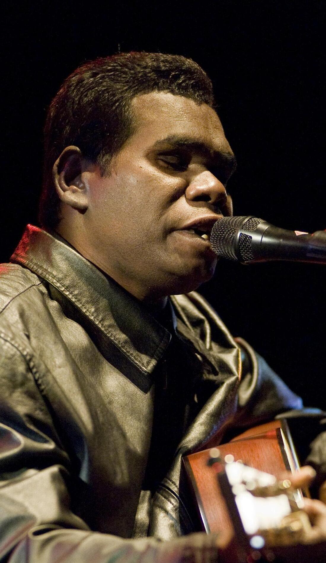 Geoffrey Gurrumul Yunupingu promotional image for upcoming events and ticket sales