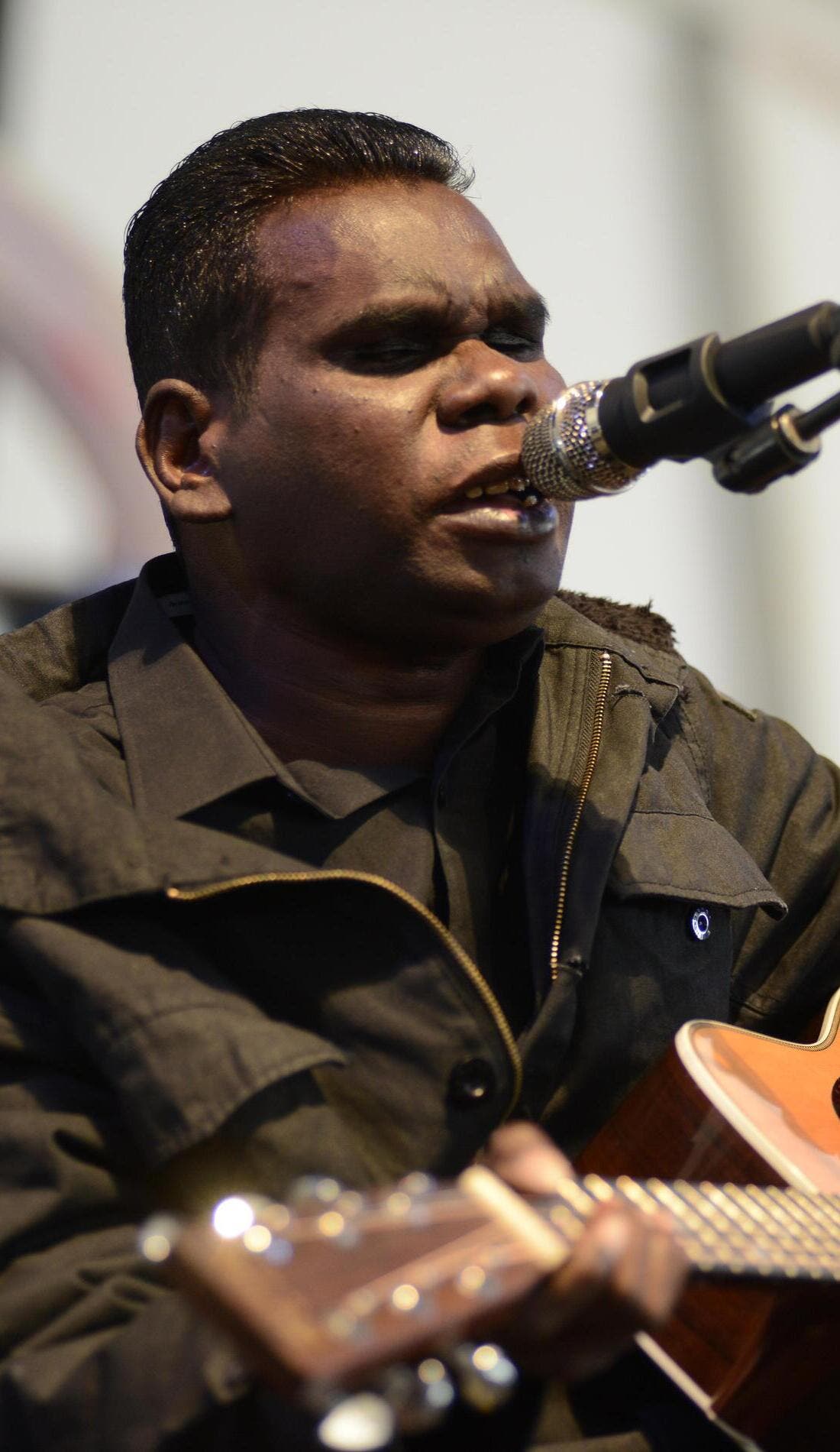 Geoffrey Gurrumul Yunupingu promotional image for upcoming events and ticket sales