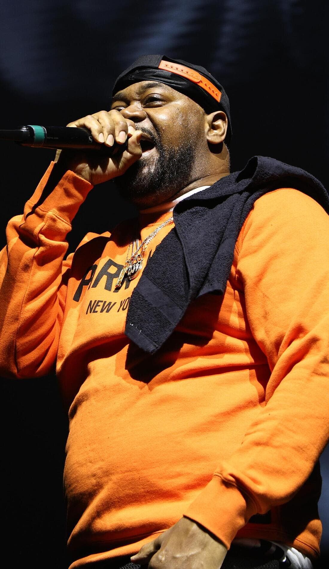 Ghostface Killah promotional image for upcoming events and ticket sales