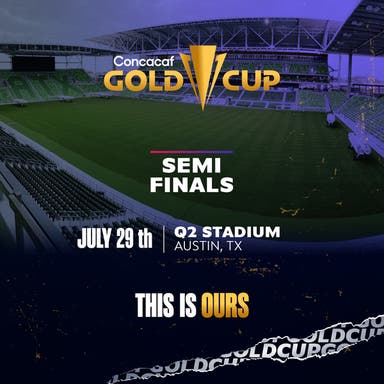 Promotional image of Gold Cup Semi Finals