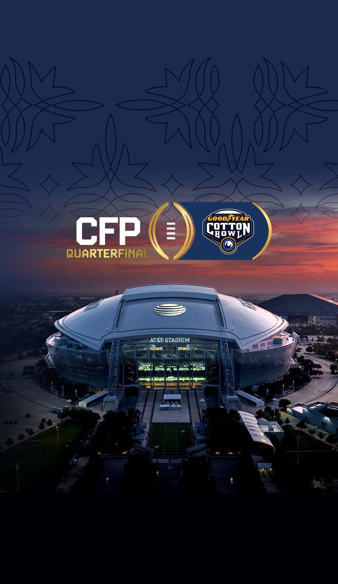 Goodyear Cotton Bowl Classic promotional image for upcoming events and ticket sales