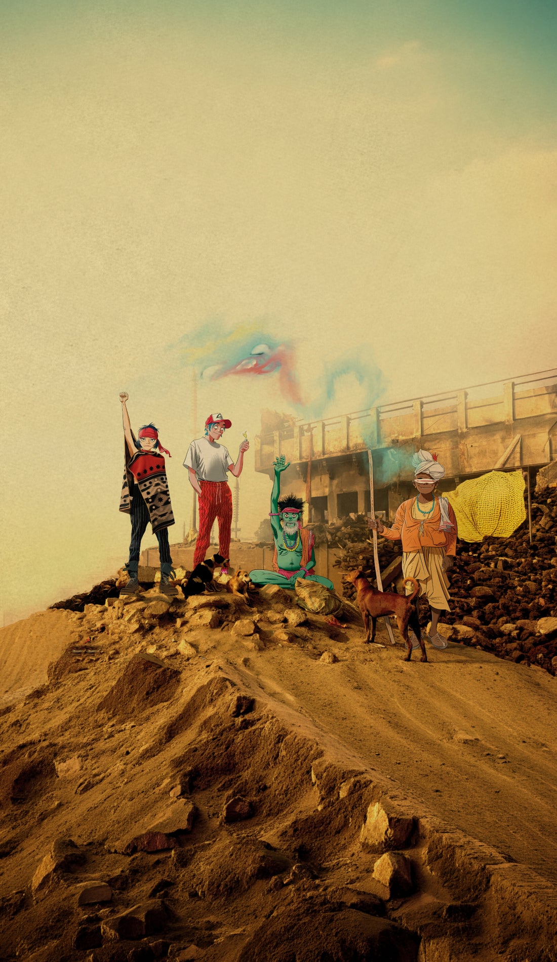 Gorillaz promotional image for upcoming events and ticket sales in Seattle