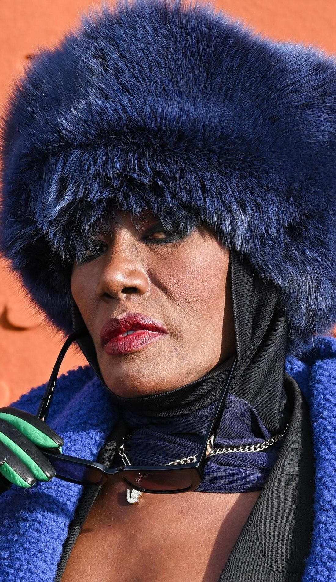 Grace Jones promotional image for upcoming events and ticket sales