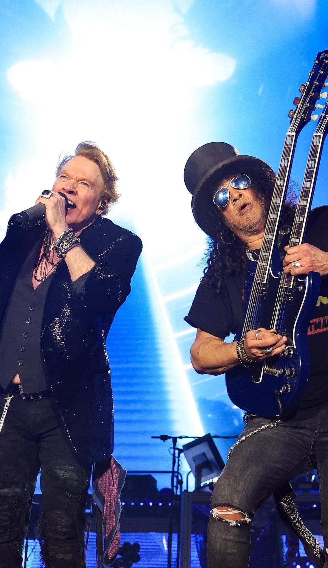 Guns N' Roses promotional image for upcoming events and ticket sales