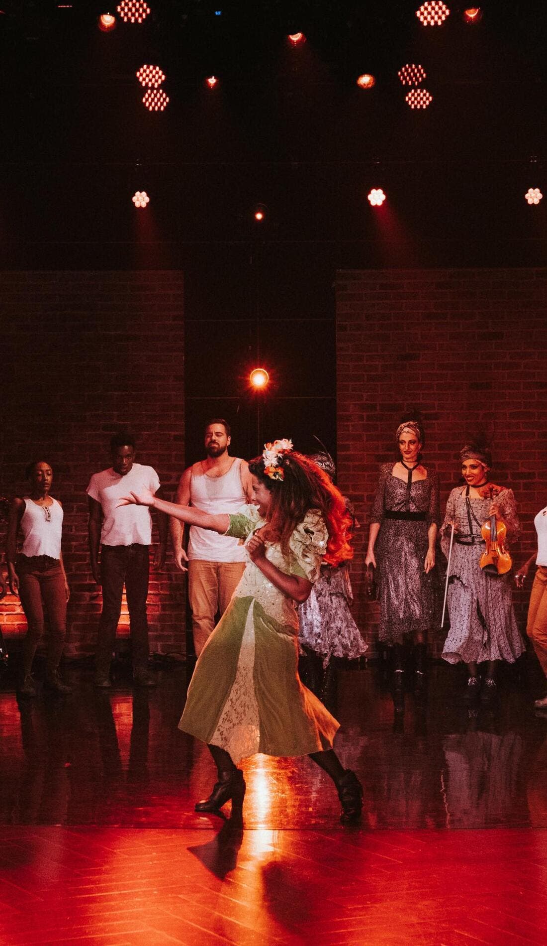 Hadestown promotional image for upcoming events and ticket sales in Green Bay