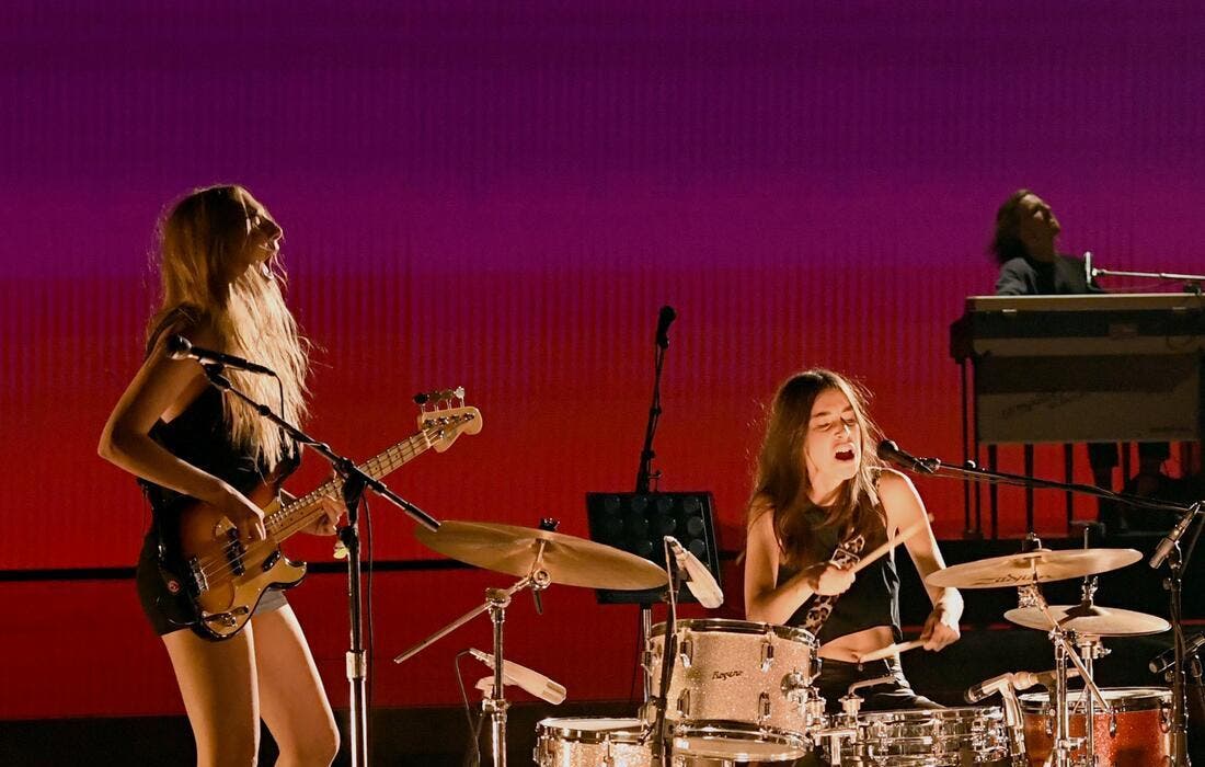 Promotional image for HAIM tickets at TD Pavilion at The Mann Center on Sep 4, 2025