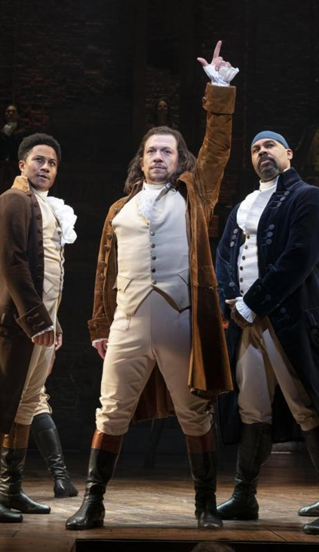 Hamilton promotional image for upcoming events and ticket sales