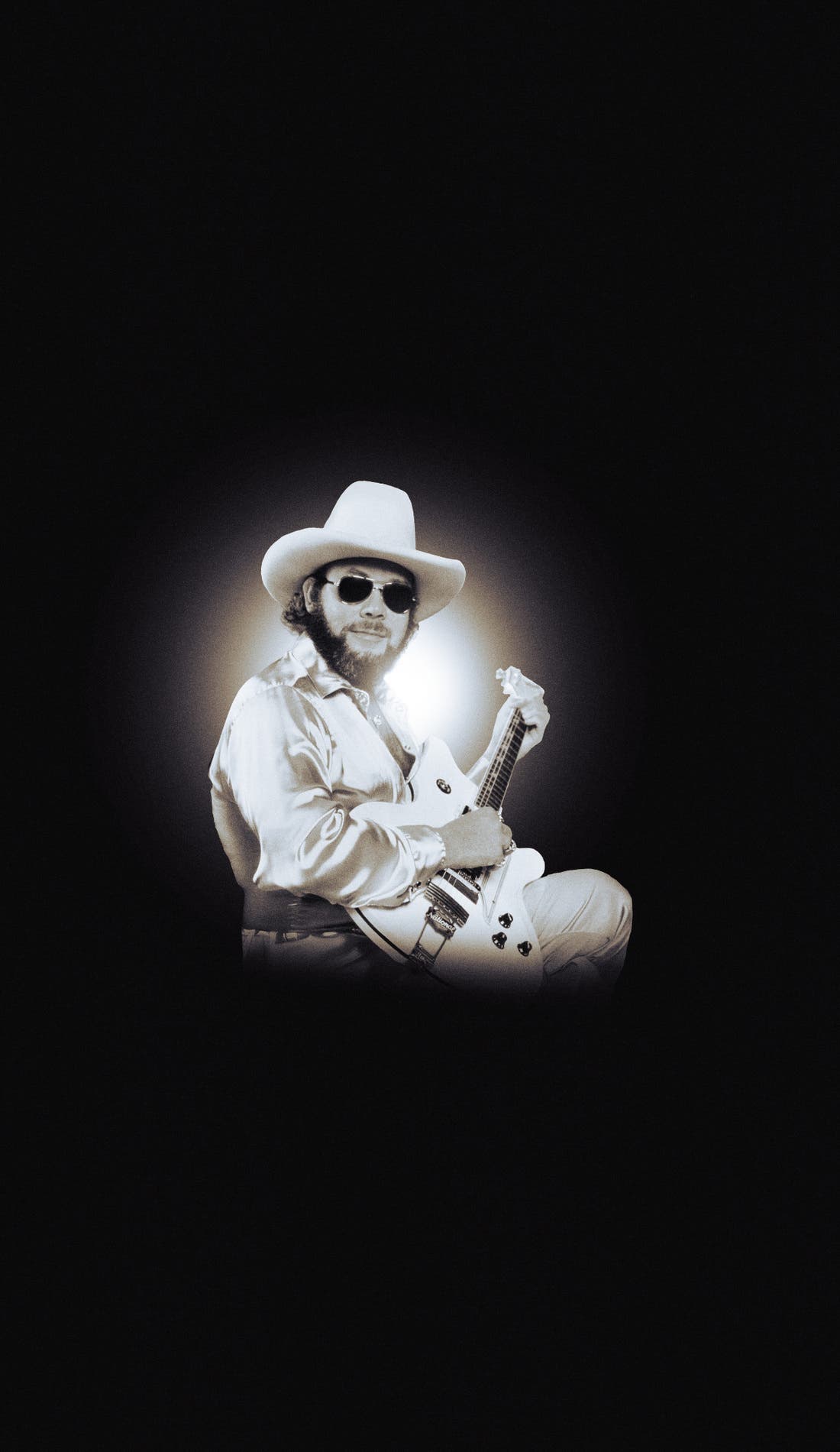 Hank Williams Jr. image promotionnelle pour les événements à venir et la vente de billets en Birmingham
