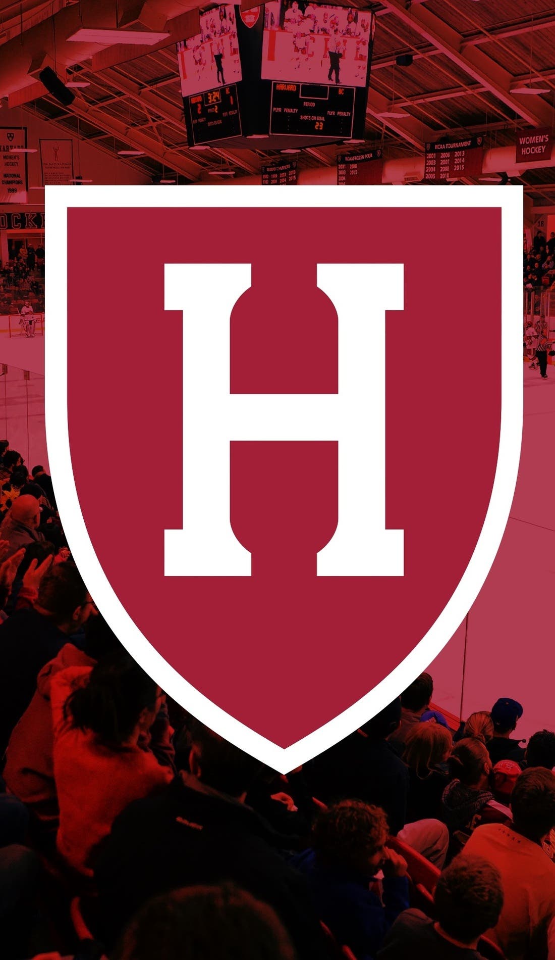 Harvard Crimson Womens Hockey promotional image for upcoming events and ticket sales