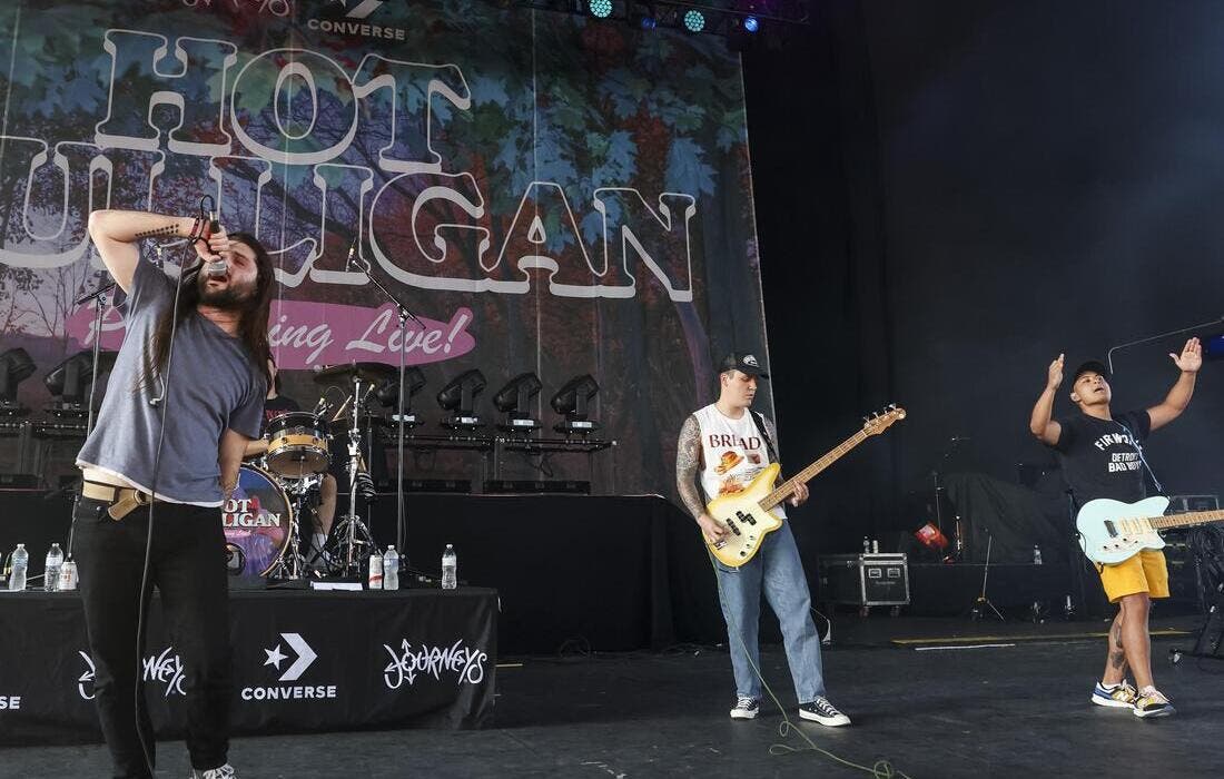Promotional image for Hot Mulligan with Chain and Pile of Love tickets at The Roxy Theatre - Los Angeles on Aug 24, 2025