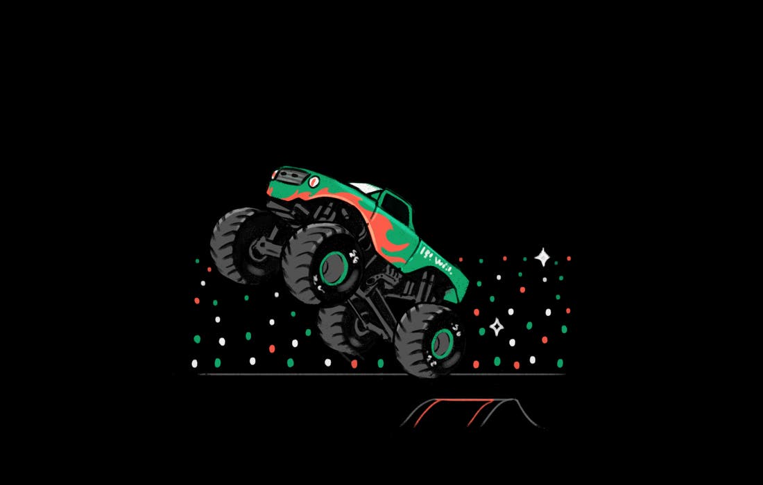 Promotional image for Hot Wheels Monster Trucks Live Glow-N-Fire tickets at Tingley Coliseum on Nov 8, 2025