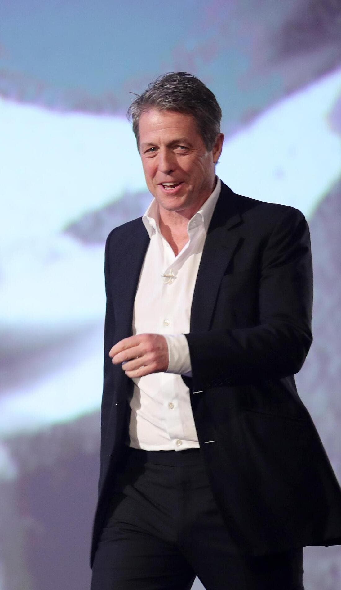 Hugh Grant promotional image for upcoming events and ticket sales