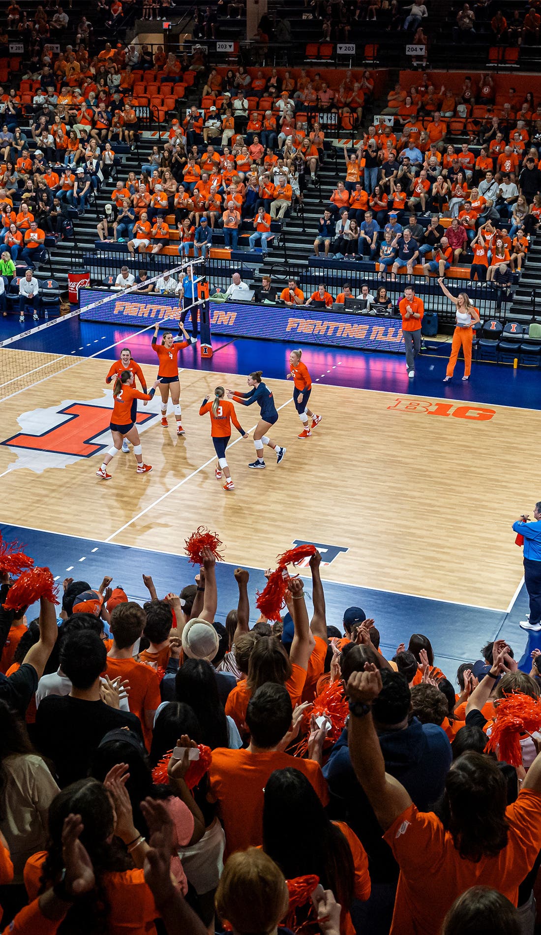 Illinois Fighting Illini Womens Volleyball promotional image for upcoming events and ticket sales