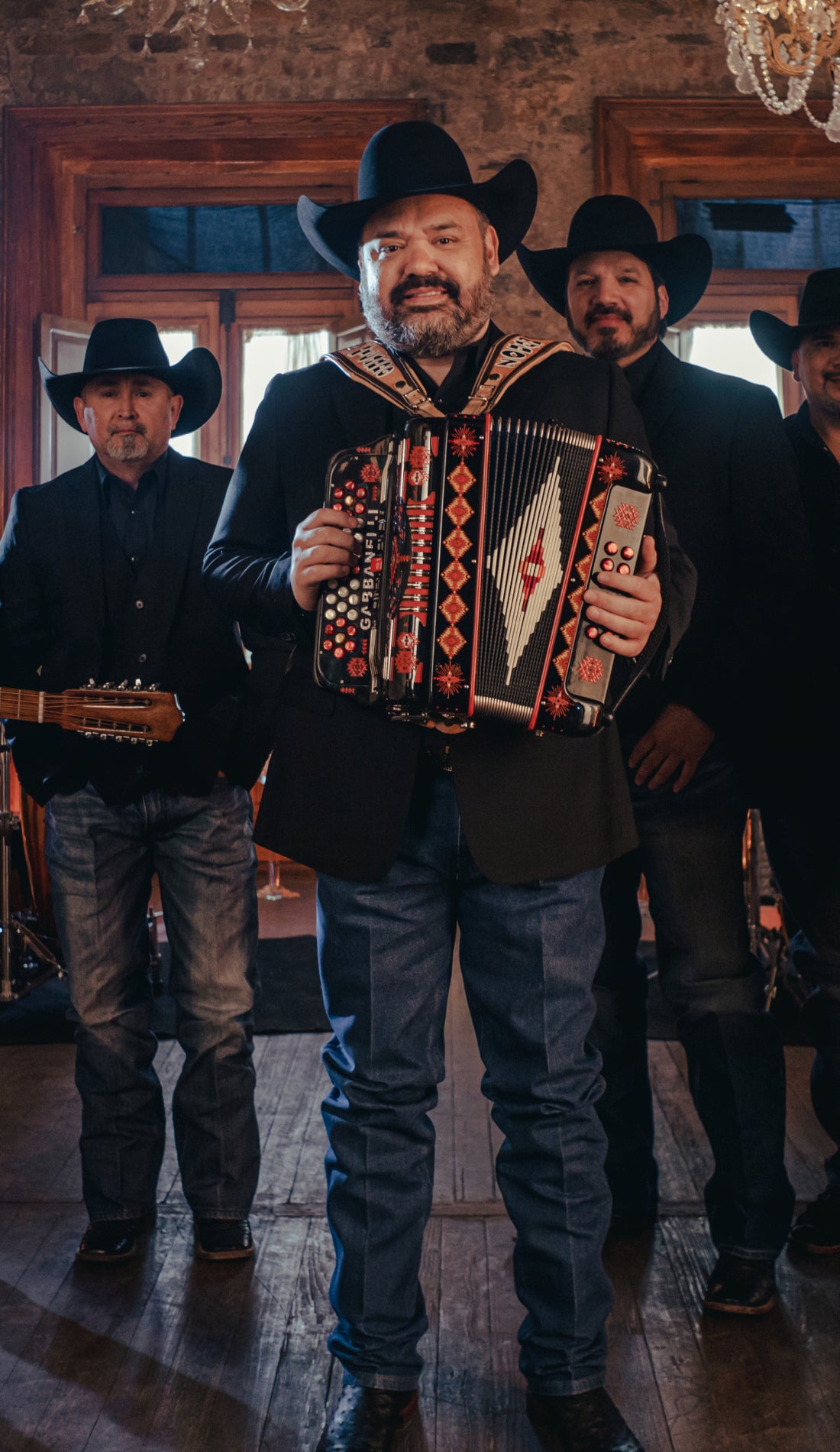 Intocable promotional image for upcoming events and ticket sales