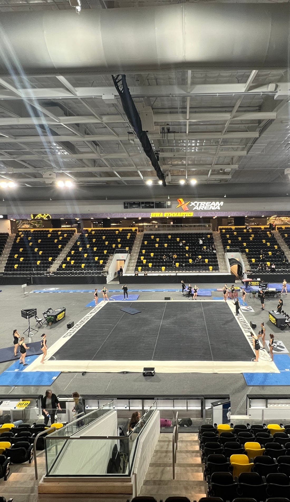 Iowa Hawkeyes Womens Gymnastics promotional image for upcoming events and ticket sales