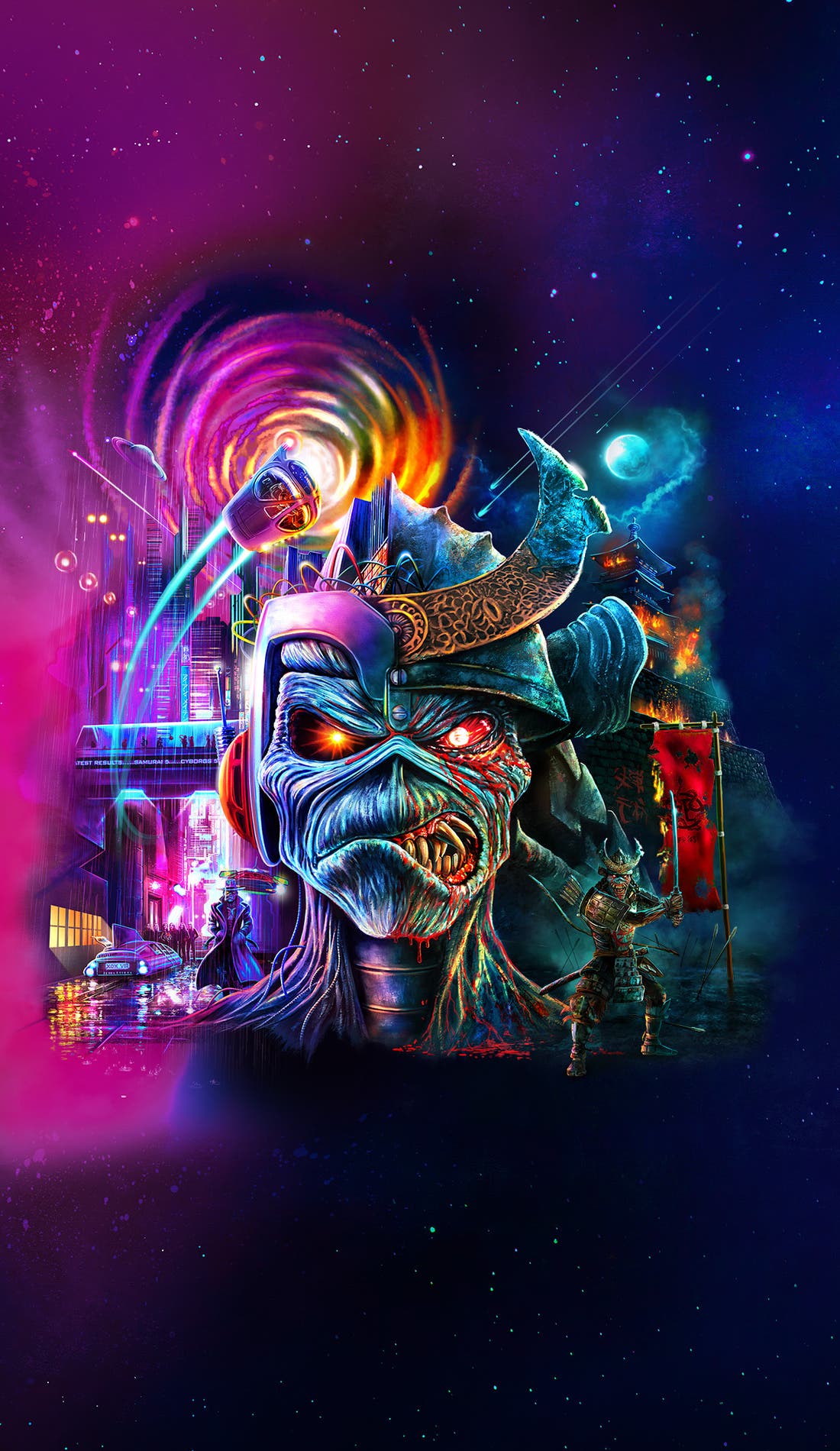 Iron Maiden promotional image for upcoming events and ticket sales