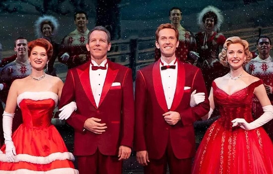 Promotional image for Irving Berlin's White Christmas tickets