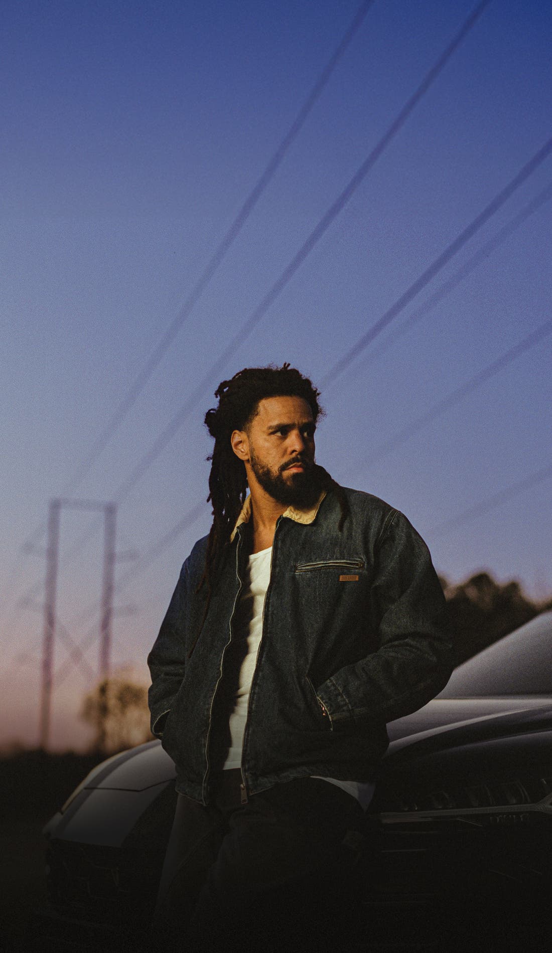 J. Cole promotional image for upcoming events and ticket sales