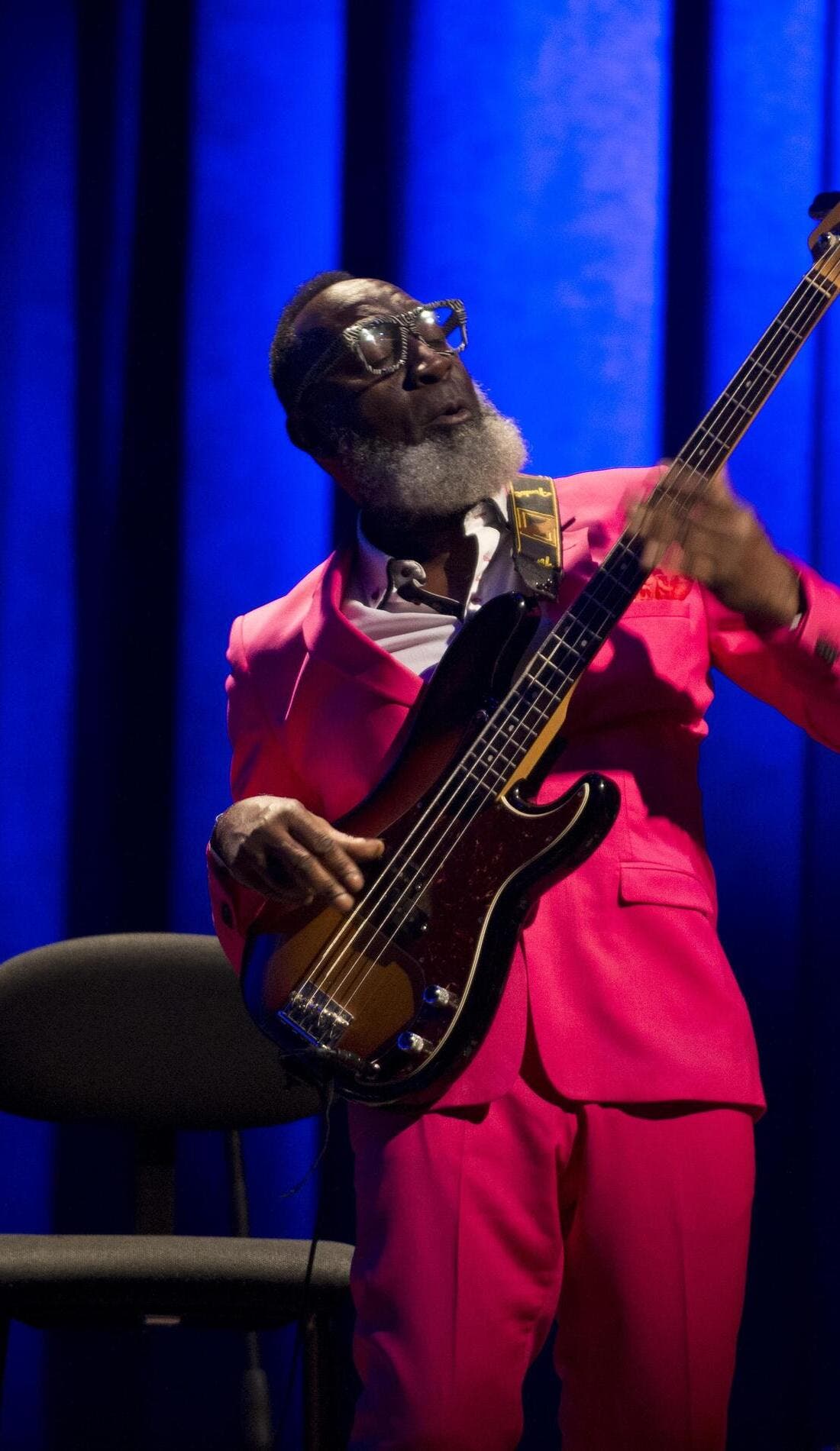 Jamaaladeen Tacuma promotional image for upcoming events and ticket sales