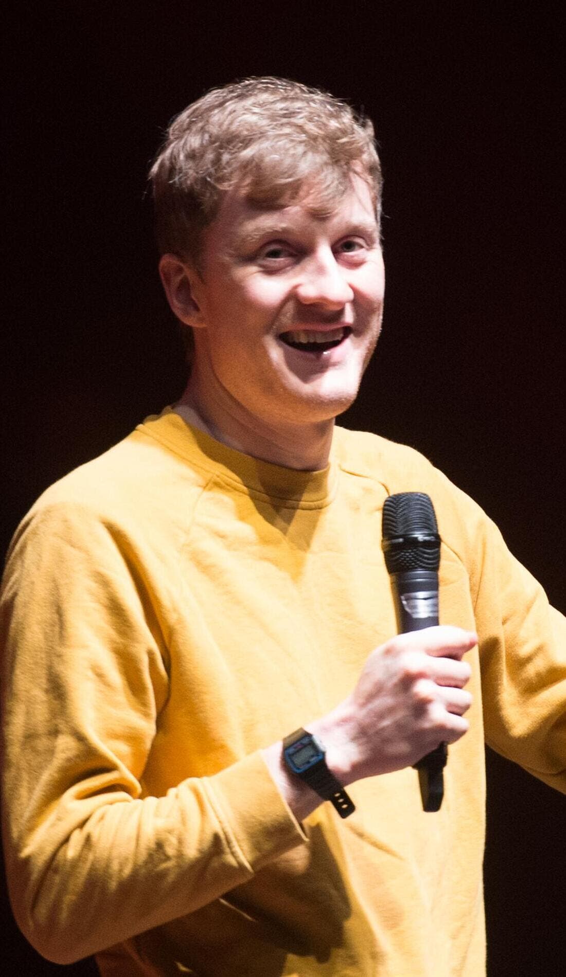 James Acaster promotional image for upcoming events and ticket sales