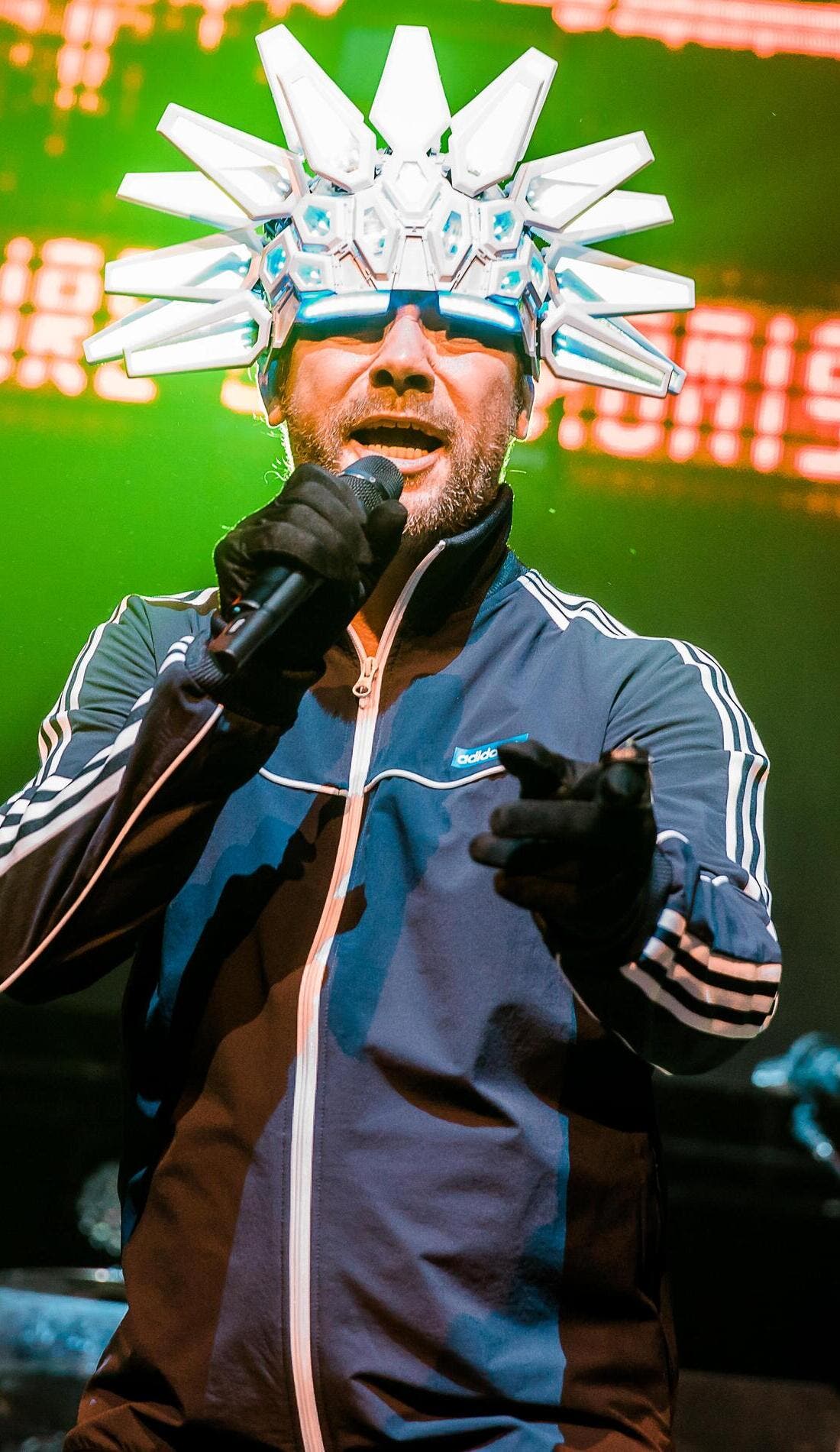 Jamiroquai promotional image for upcoming events and ticket sales