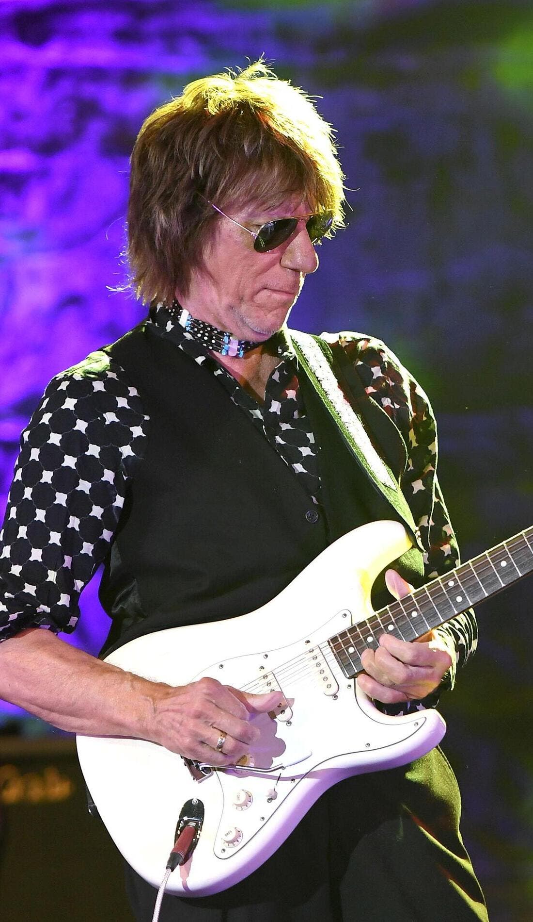 Jeff Beck promotional image for upcoming events and ticket sales