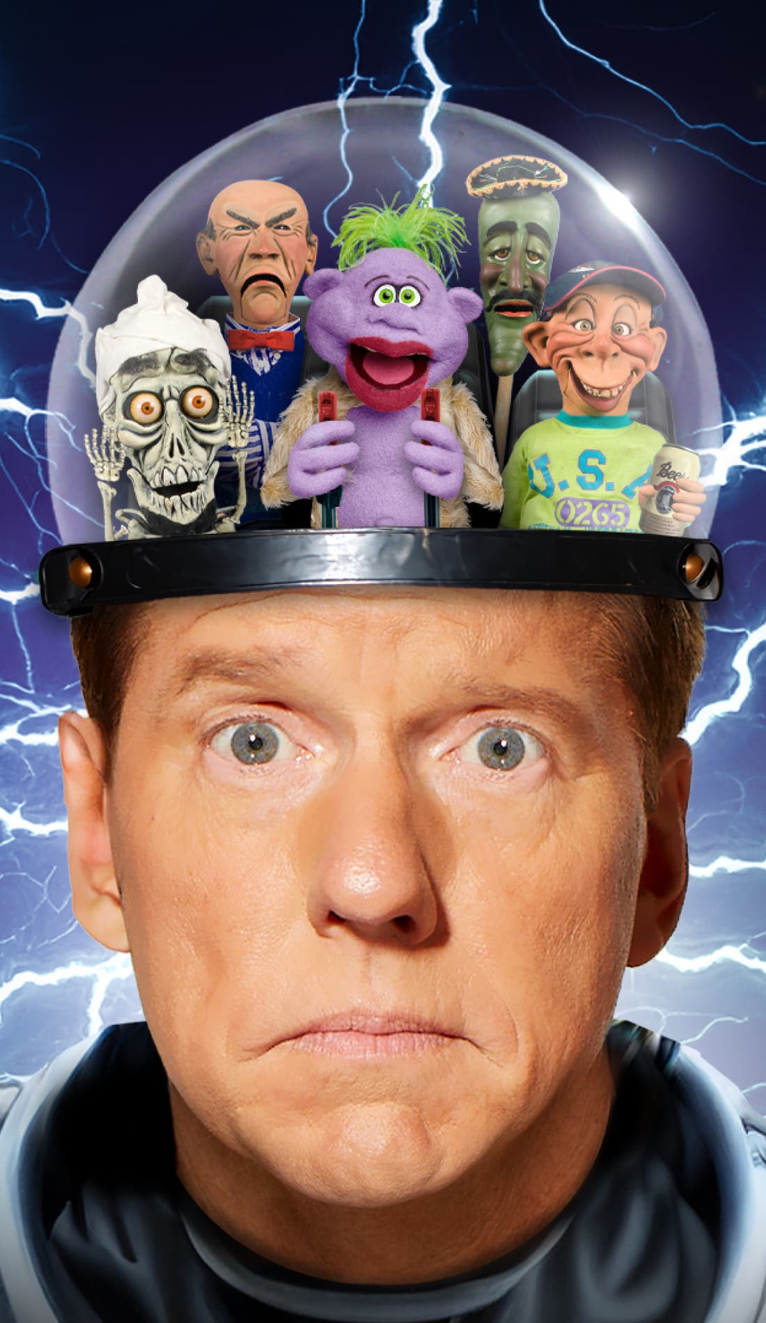 Jeff Dunham promotional image for upcoming events and ticket sales in Atlantic City