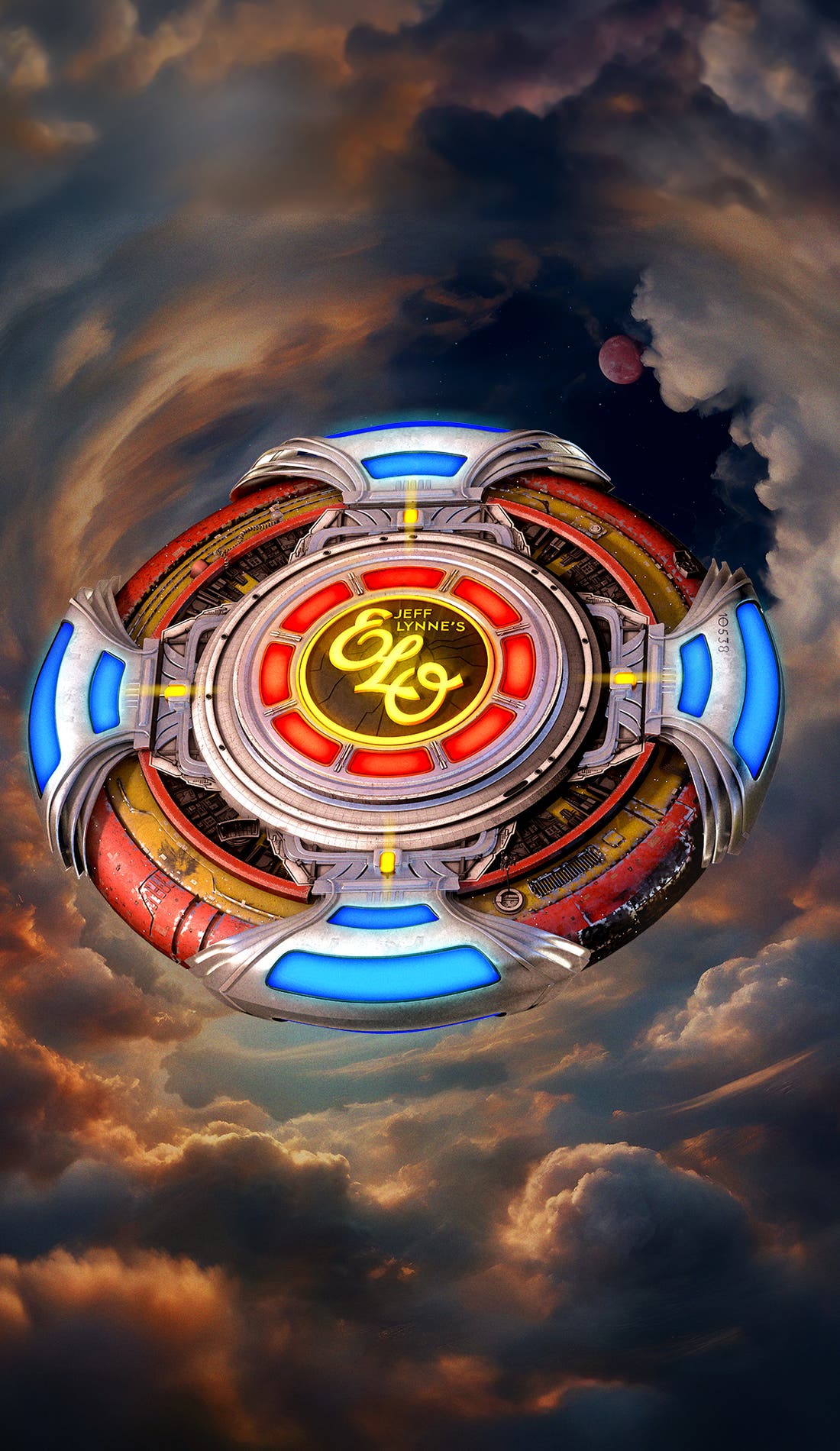 Jeff Lynne's ELO promotional image for upcoming events and ticket sales