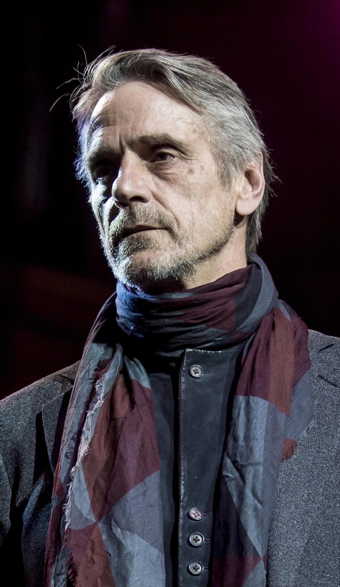Jeremy Irons promotional image for upcoming events and ticket sales