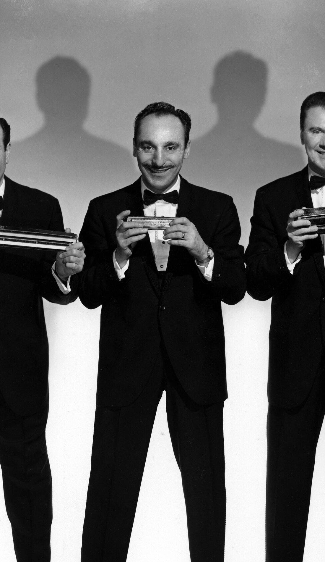 Jerry Murad's Harmonicats promotional image for upcoming events and ticket sales