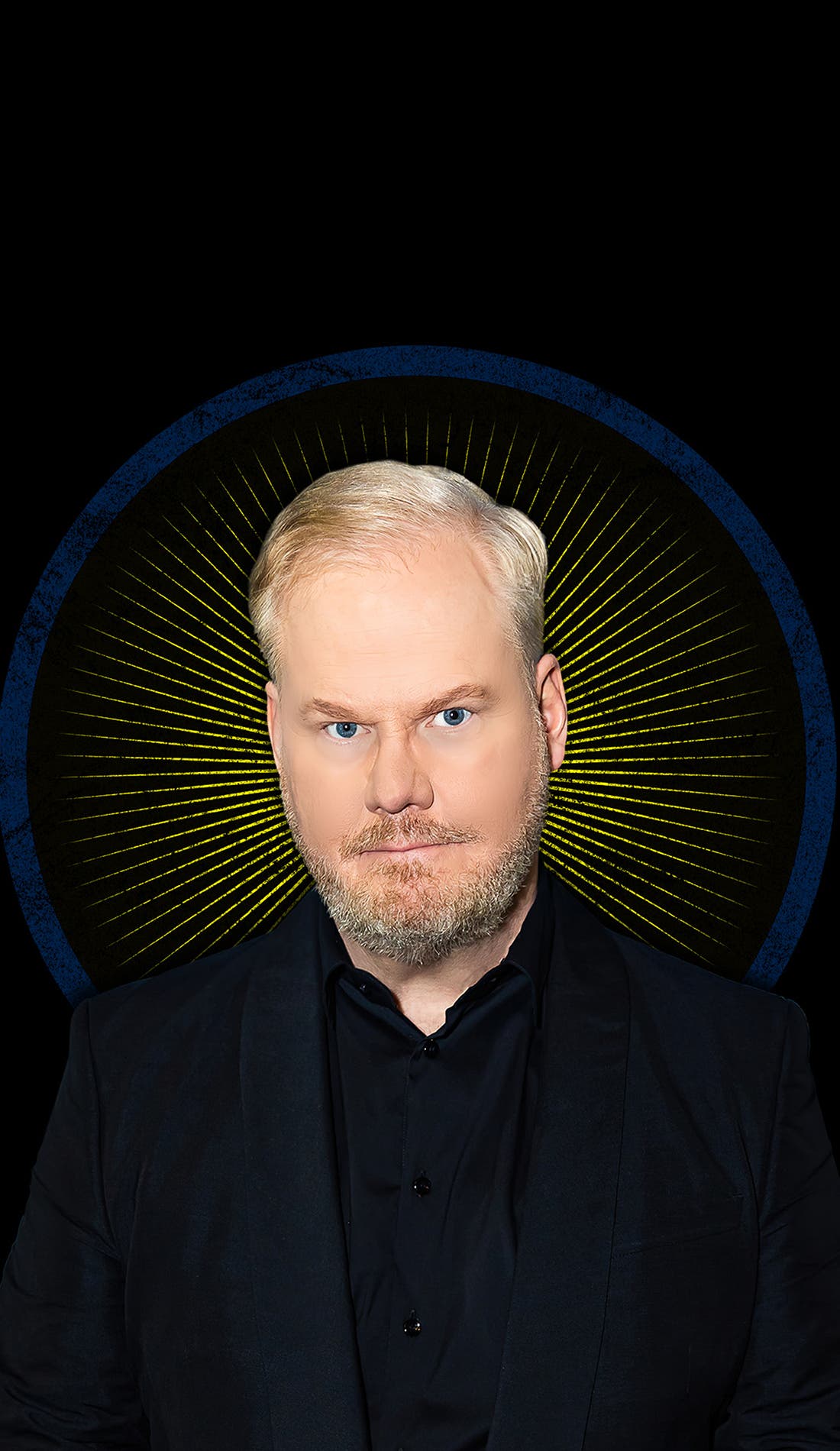 Jim Gaffigan promotional image for upcoming events and ticket sales