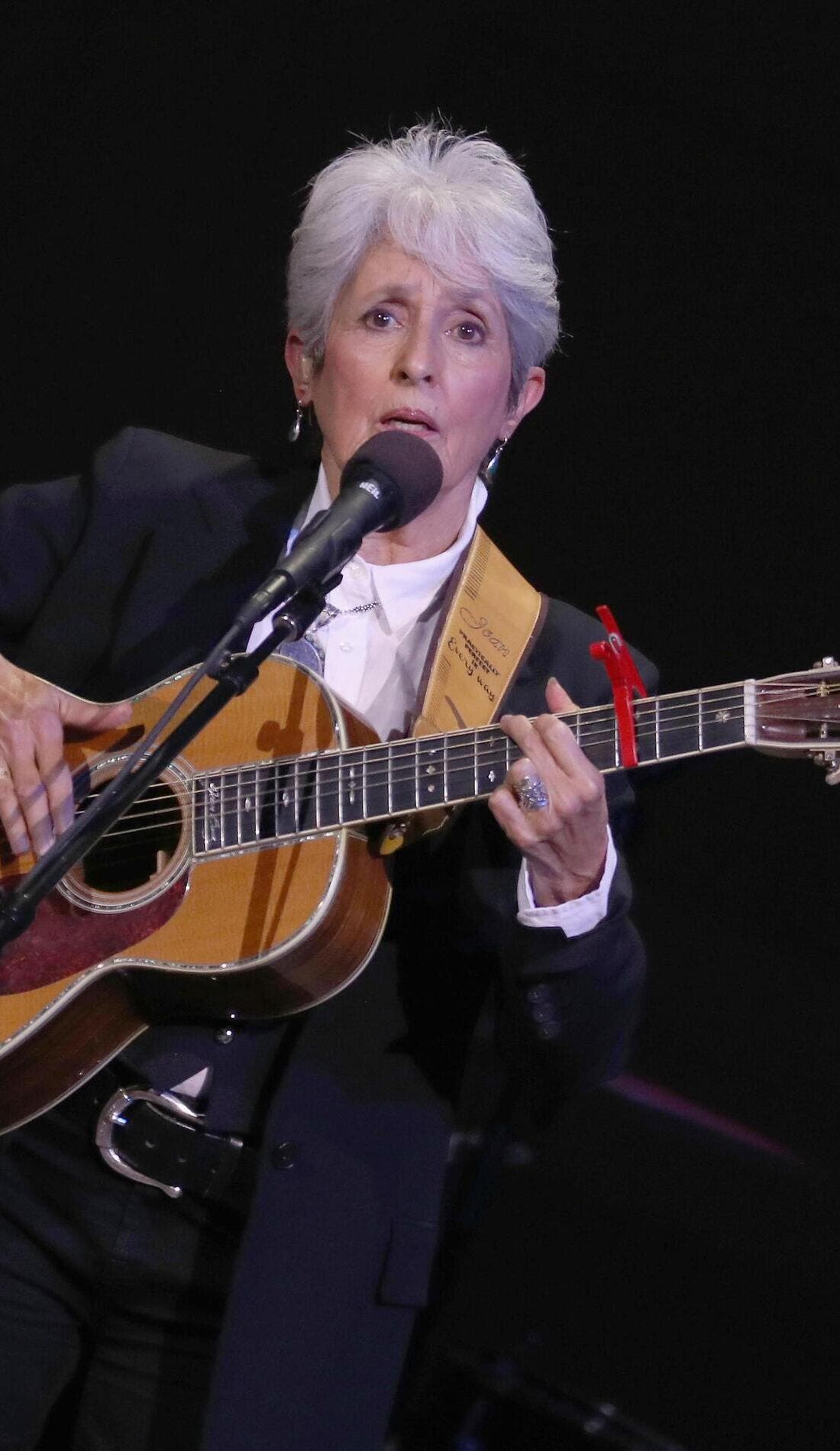 Joan Baez promotional image for upcoming events and ticket sales