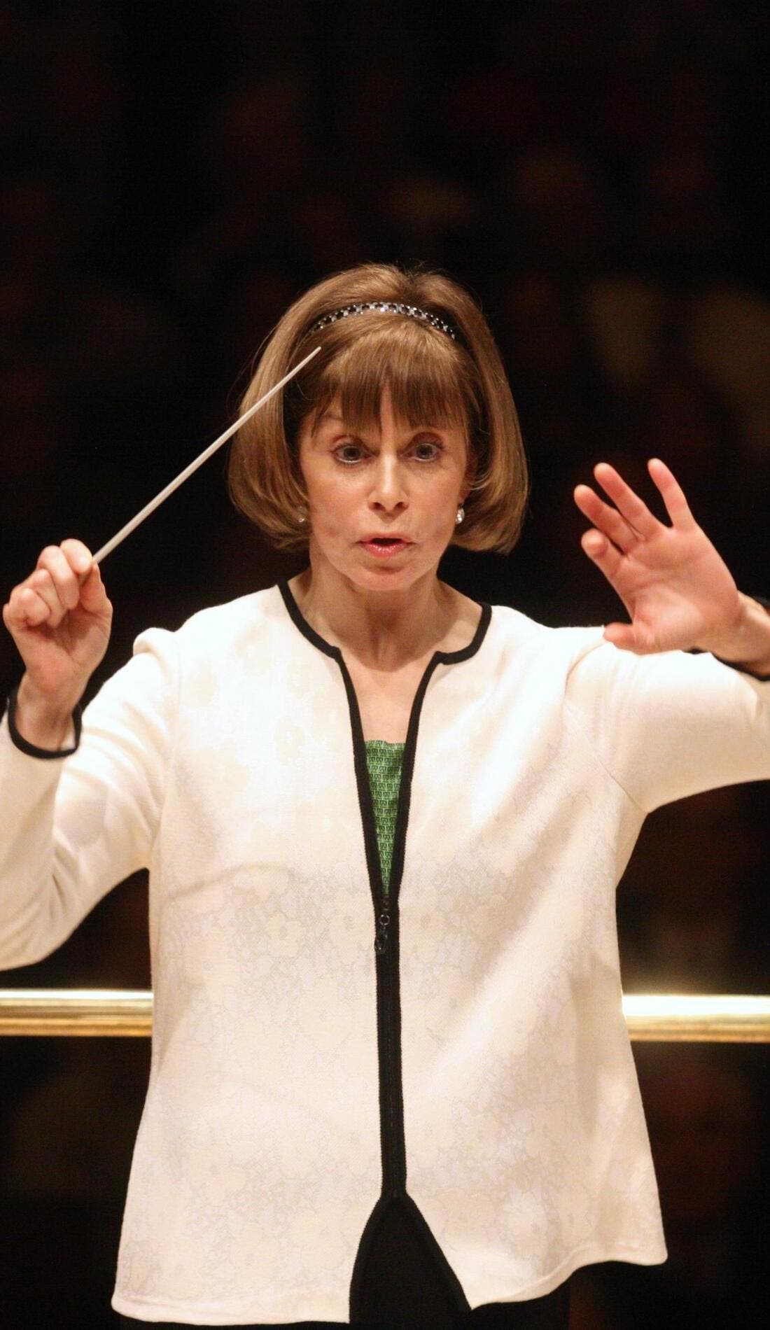 JoAnn Falletta promotional image for upcoming events and ticket sales