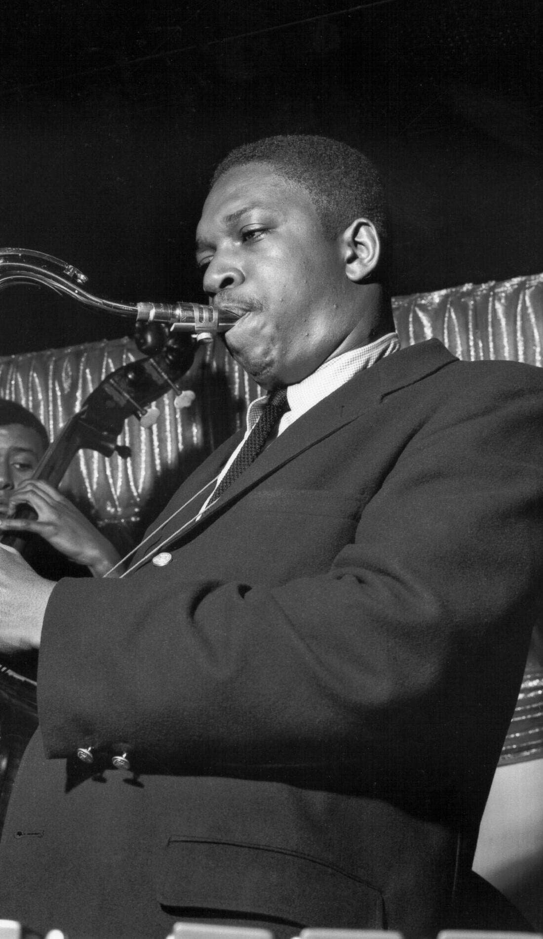 John Coltrane promotional image for upcoming events and ticket sales