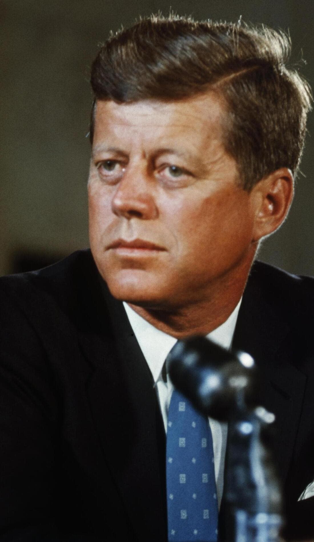 John F. Kennedy promotional image for upcoming events and ticket sales